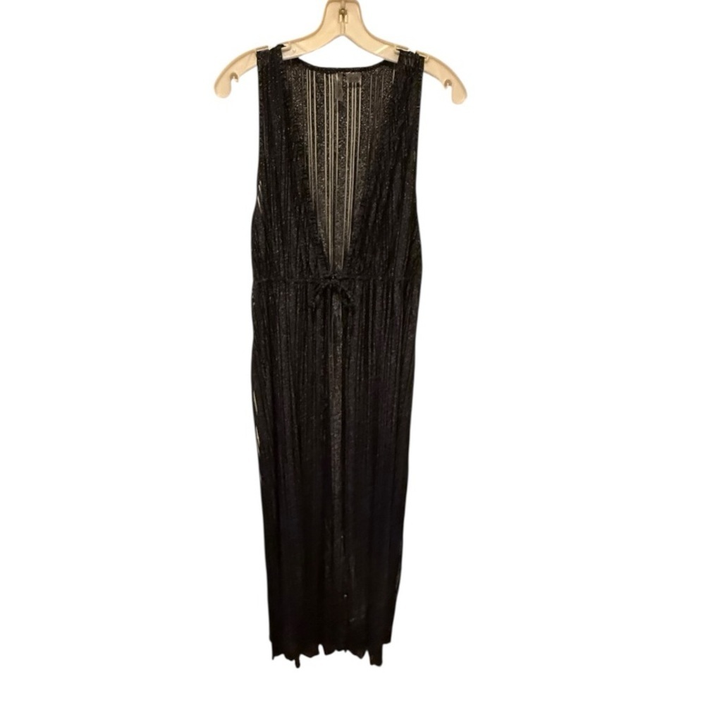 Free People Black Long Swim Cover-Up Dress